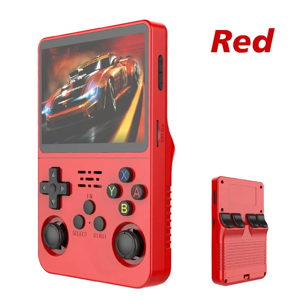 Retro Handheld Game Console R36S 3.5 Inch IPS Screen Portable Gaming Device 64GB 128GB Built-In Games