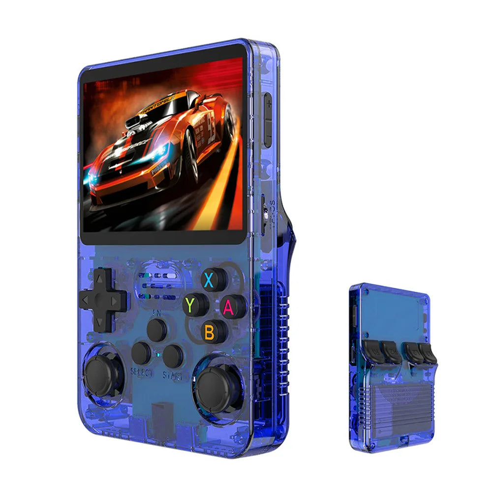 Retro Handheld Game Console R36S 3.5 Inch IPS Screen Portable Gaming Device 64GB 128GB Built-In Games