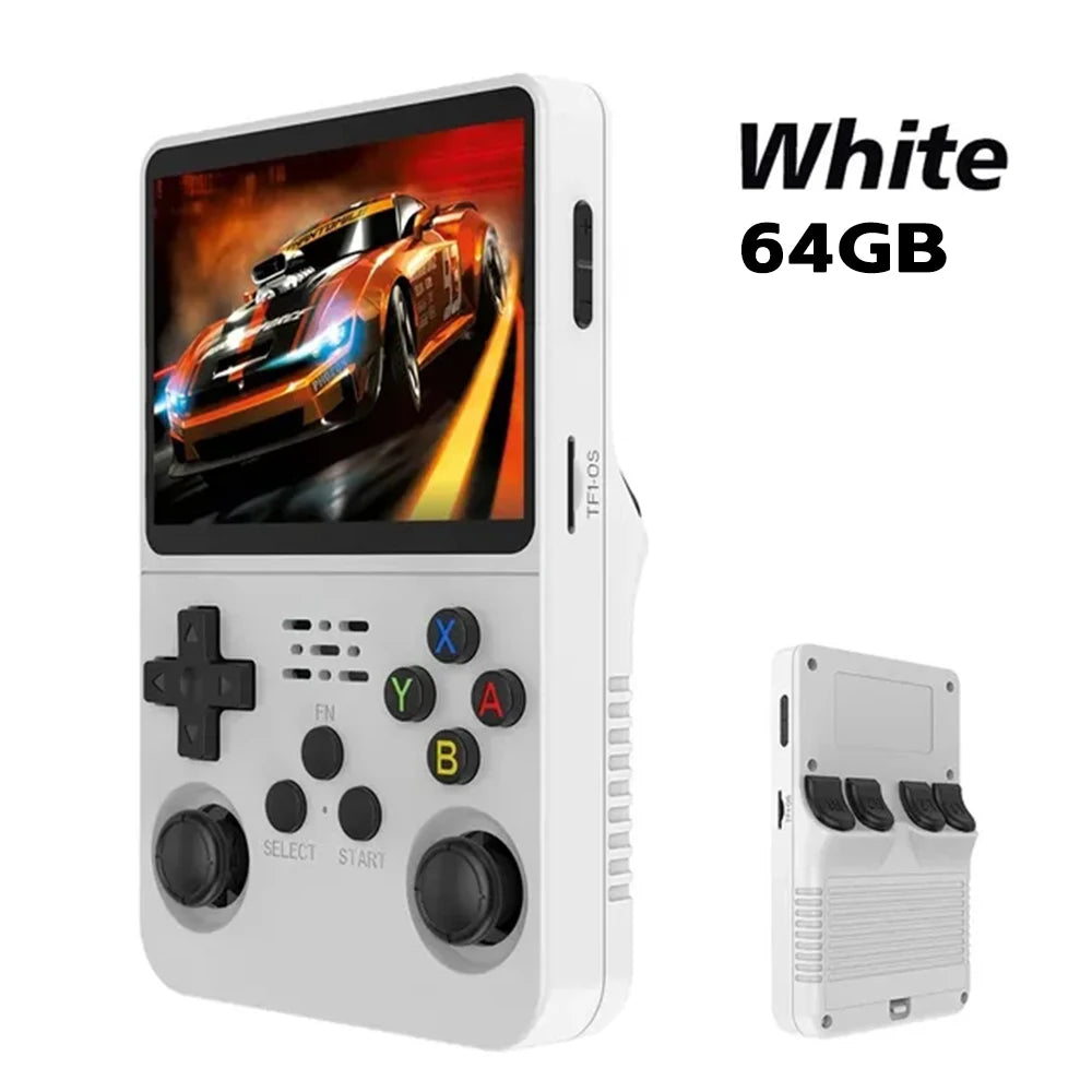 Retro Handheld Game Console R36S 3.5 Inch IPS Screen Portable Gaming Device 64GB 128GB Built-In Games